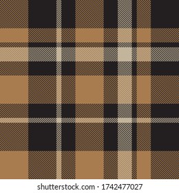 Brown taupe Plaid, tartan seamless pattern suitable for fashion textiles and graphics