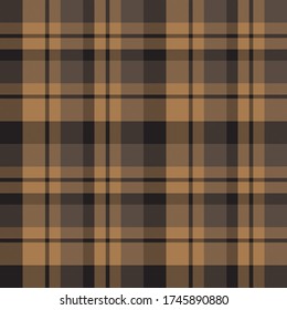 Brown taupe Plaid, tartan seamless pattern suitable for fashion textiles and graphics