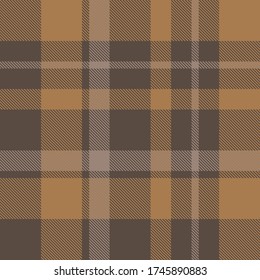 Brown taupe Plaid, tartan seamless pattern suitable for fashion textiles and graphics