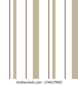 Brown Taupe vertical striped seamless pattern background suitable for fashion textiles, graphics