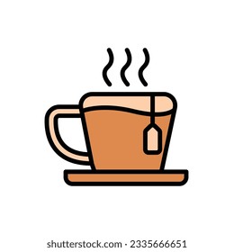 Brown Tea Icon Vector Illustration