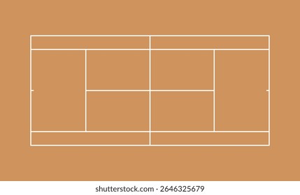 Brown tennis court field sport background design