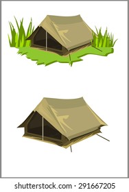 Brown tent