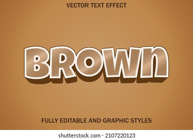 Brown Text Effect On Brown Background.