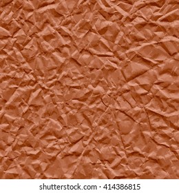 Brown texture of crumpled paper. Vector illustration.