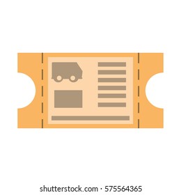 brown ticket related icon, ector illustration image
