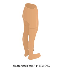 Brown tights icon. Isometric of brown tights vector icon for web design isolated on white background