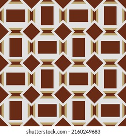 Baldosas marrones sin costura. Vector de baldosas idénticas.