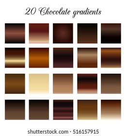 Brown Tone Color Shade Background  chocolate gradient swatches