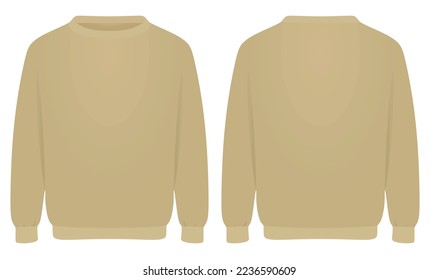 Brown top blazer. vector illustration