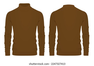 Brown  top blazer. vector illustration
