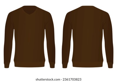 Brauner Topblazer. Vektorgrafik 