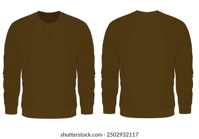 Brown top blazer. vector illustration