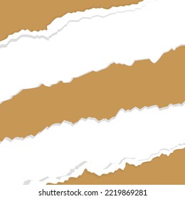 Brown torn ripped background with text space