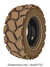 Brown transport wheel