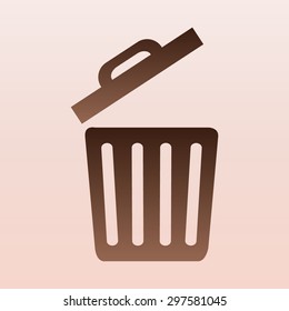 Brown Trash icon