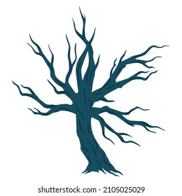  Brown Tree on White Background