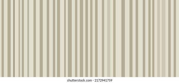 Brown trend background panoramic wide, neutral striped wallpaper splash, abstract texture. Minimal template with lines for website, light gradient design, vector illustration.