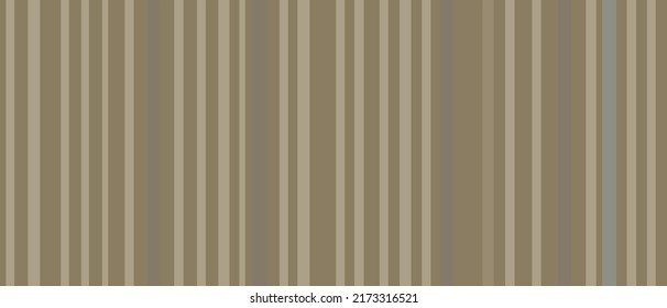 Brown trend background panoramic wide, neutral striped wallpaper splash, abstract texture. Minimal template with lines for website, light gradient design, vector illustration.