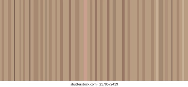 Brown trend background panoramic wide, neutral striped wallpaper splash, abstract texture. Minimal template with lines for website, light gradient design, vector illustration.