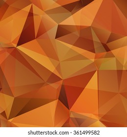 Brown Triangle Abstract Background. Vector Pattern of Geometric Shapes