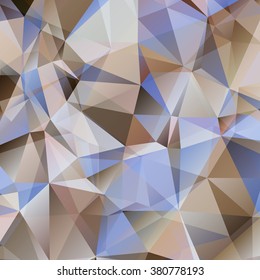 Brown Triangle Abstract Background. Vector Pattern of Geometric Shapes