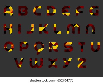 brown triangle alphabet
