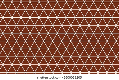 Brown triangle geometric abstract seamless pattern.