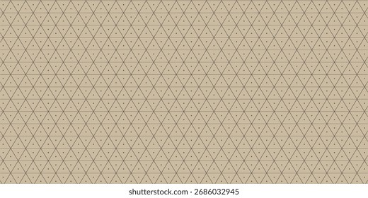 Brown triangle pattern seamless on gray background for print on fabric and more.