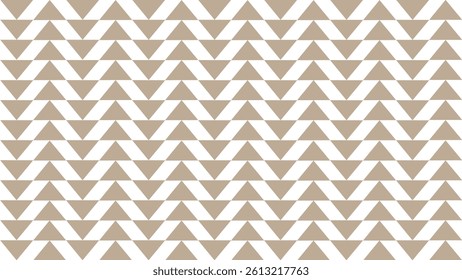 Brown triangle stripe pattern on white background. Abstract background with vertical stripes triangle pattern.