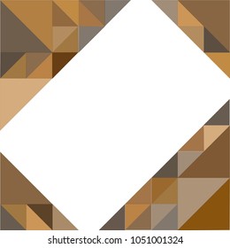 Brown triangle vector background with geometric abstract style.