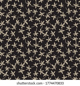 Brown Tropical Leaf botanical seamless pattern background suitable for fashion prints, graphics, backgrounds and crafts