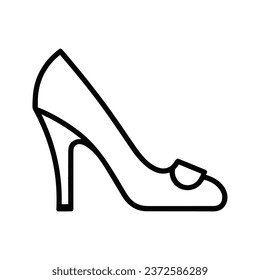 Brown T-Strap Heels Women's Fashionable Shoes and footwear Flat Color Icon set isolated on white background flat color vector illustration Pixel perfect