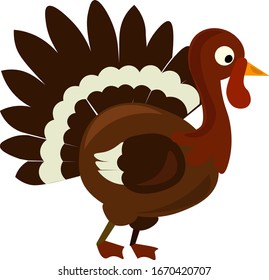 Púrpura marrón, ilustración, vector sobre fondo blanco.