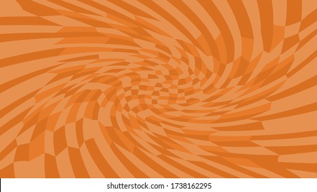 brown twirl wave pattern abstract for background, optical wave twirl brown color, hypnotic concept, dynamic motion curve of lines flowing brown, lines wave shaped array of blended points illusion
