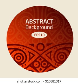 brown vector abstract African background pattern