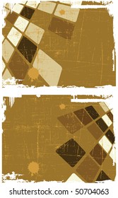 the brown vector abstract background set