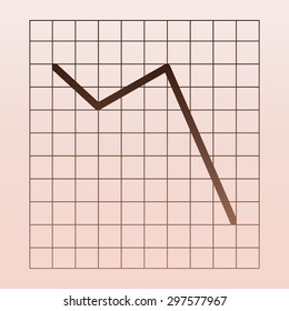 Brown Vector Business Growing Chart Presentation Icon