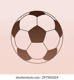 Brown vector football ball 