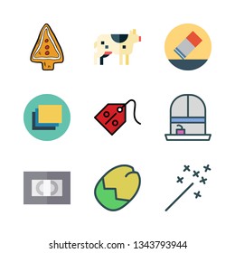 brown vector icon set