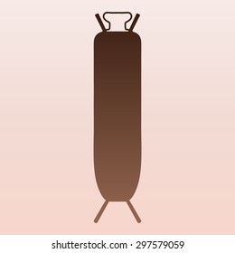 Brown Vector ironing board