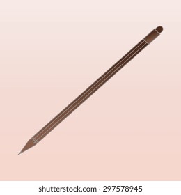 Brown Vector Pencil Icon