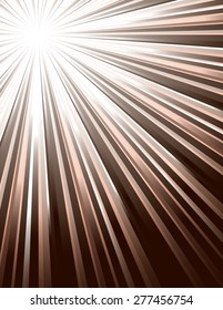 Brown Vector Rays. Abstract Modern Background.