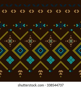 brown vintage ornament pattern