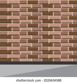 brown wall and floor scene
