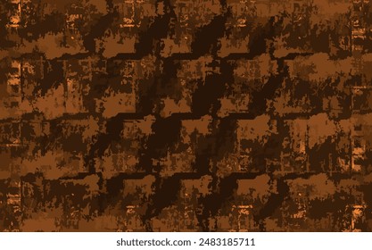 Brown Wall Mesh And Grunge Abstract Wallpaper With Blur Effect