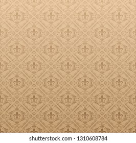 Brown wallpaper. background pattern vintage style for your design. vector illustration.