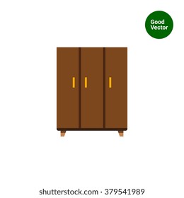 Brown wardrobe icon