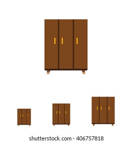 Brown wardrobe icon