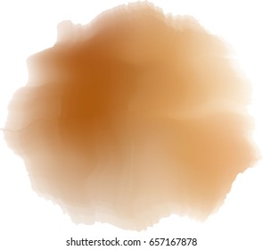 brown watercolor background. Vector. 